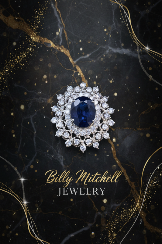 143745 - 8.85 ctw sapphire and diamond ring