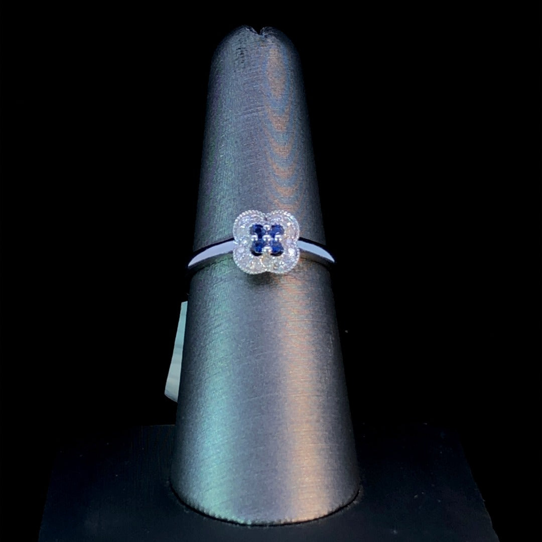 148162 - .20 ctw sapphire and diamond ring