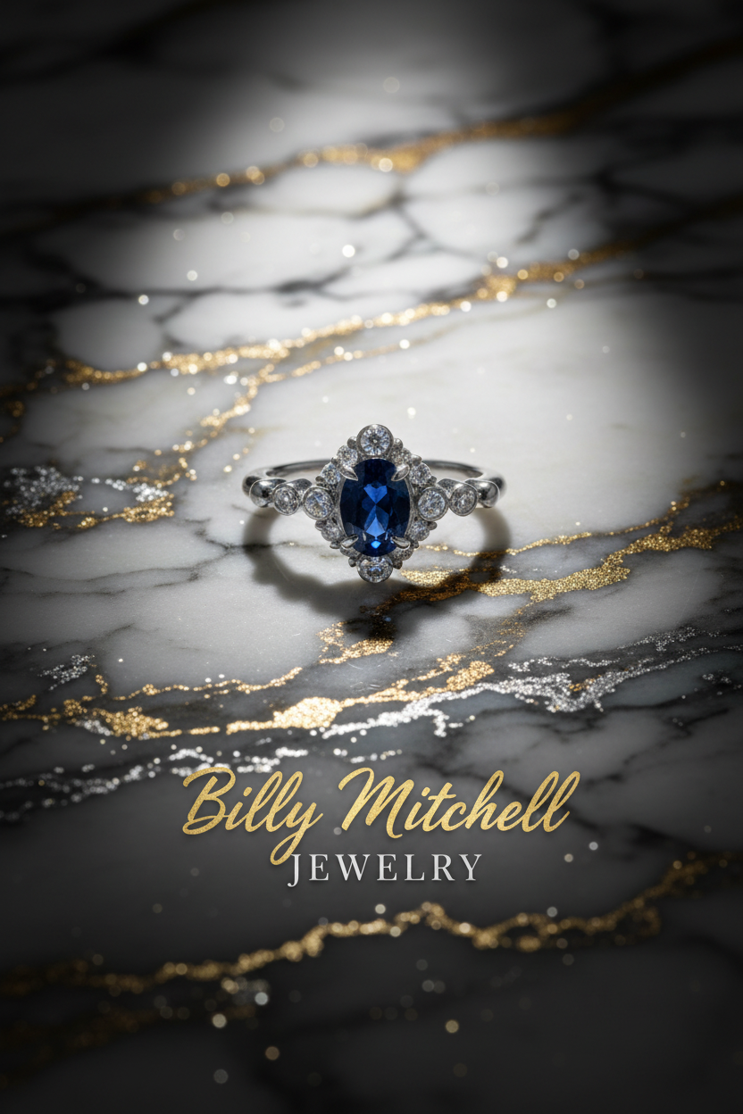 158919 - .68 ctw sapphire and diamond ring