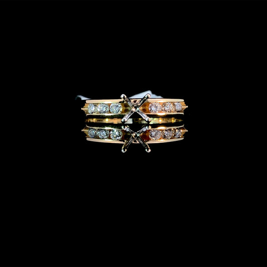 142014 - .18 ctw diamond semi mount