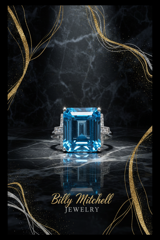 167139 - blue topaz and diamond ring