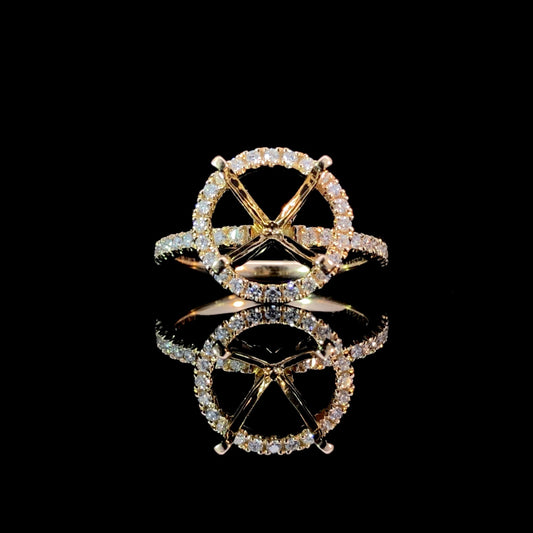 164941 - .39 ctw diamond semi mount