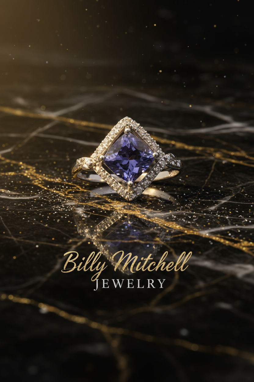 156290 - 1.75 ctw tanzanite and diamond ring