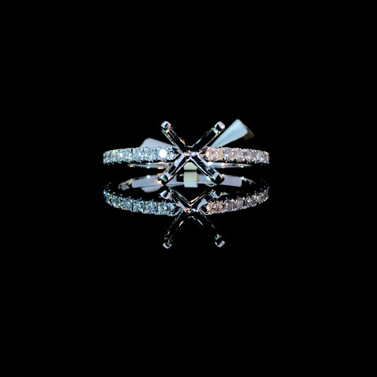 163494 - .29 ctw diamond semi mount