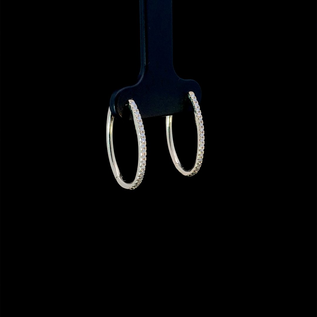 164277 - .20 ctw diamond hoops