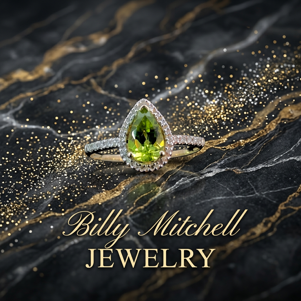 166158 - Peridot and diamond ring