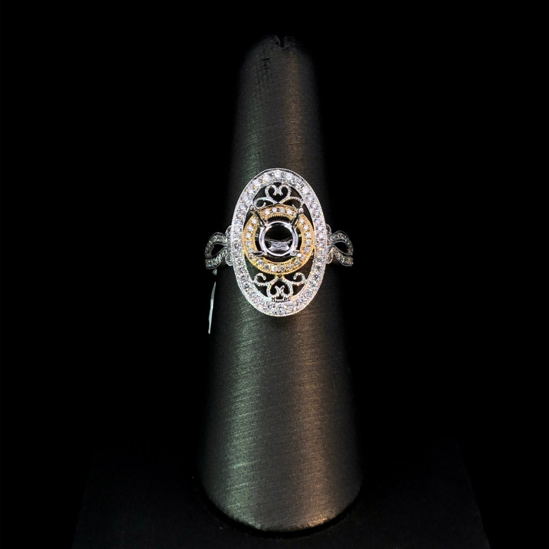 .55 ctw diamond semi mount