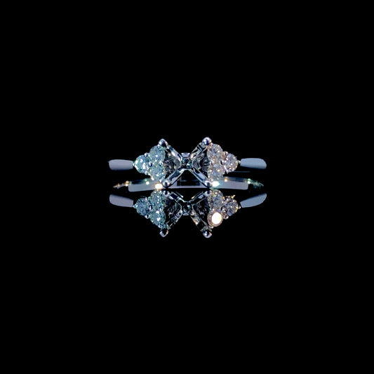 165514 - .10 ctw diamond semi mount
