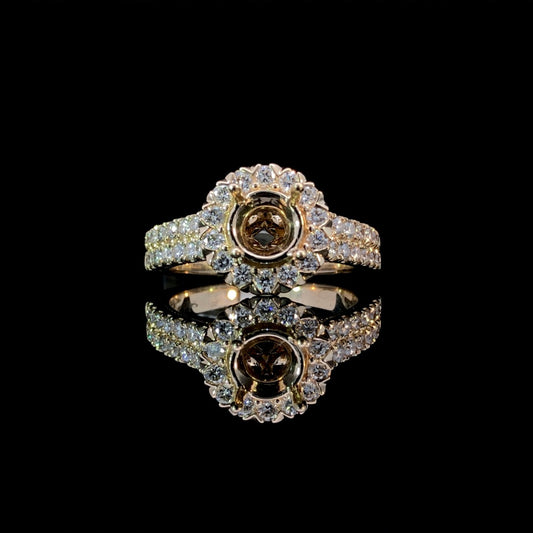 162427 - .88 ctw diamond semi mount