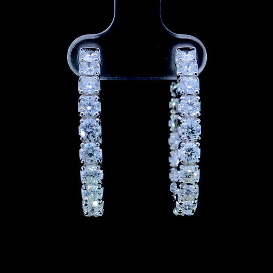 165378 - 4.00 ctw diamond hoops