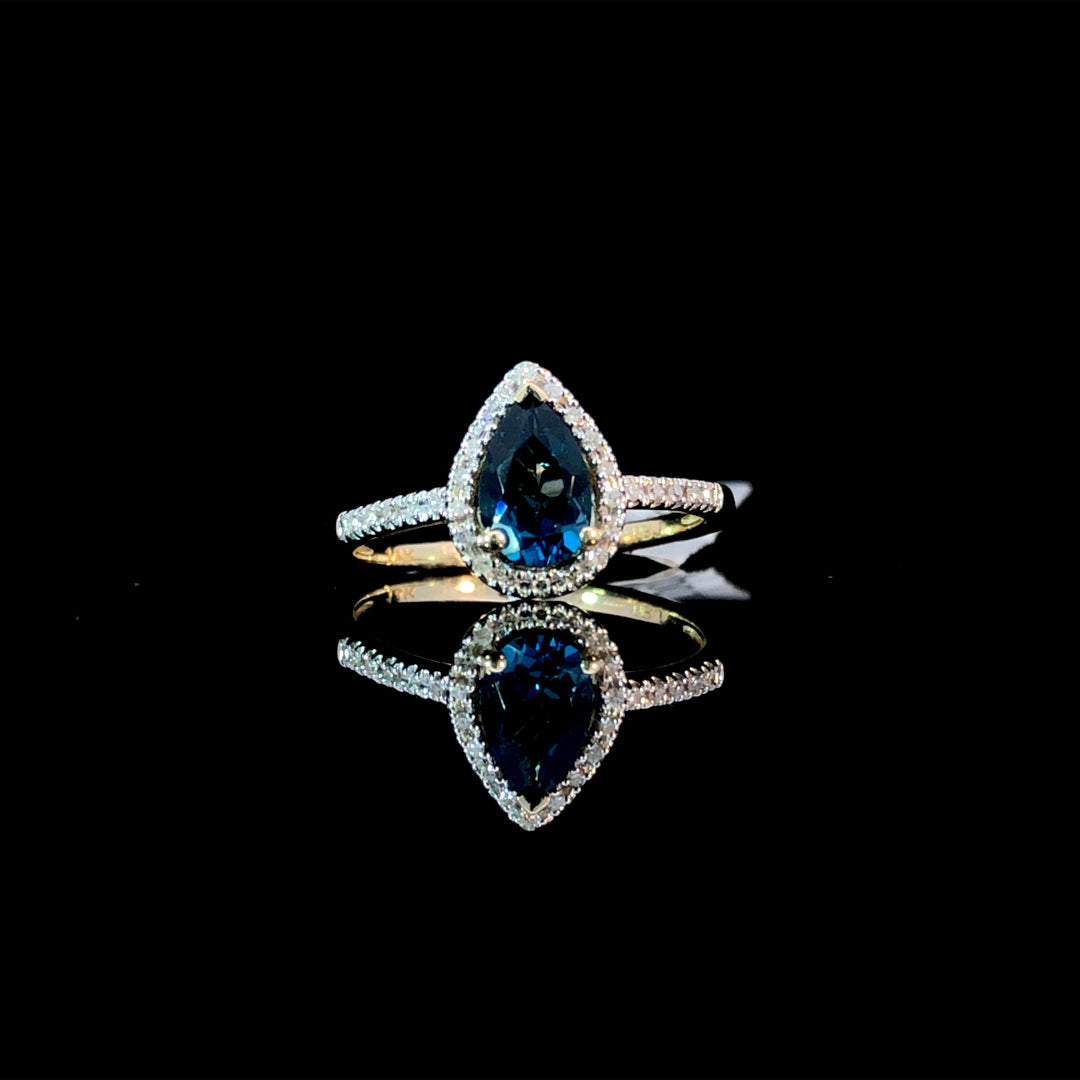 166160 - sapphire and diamond ring