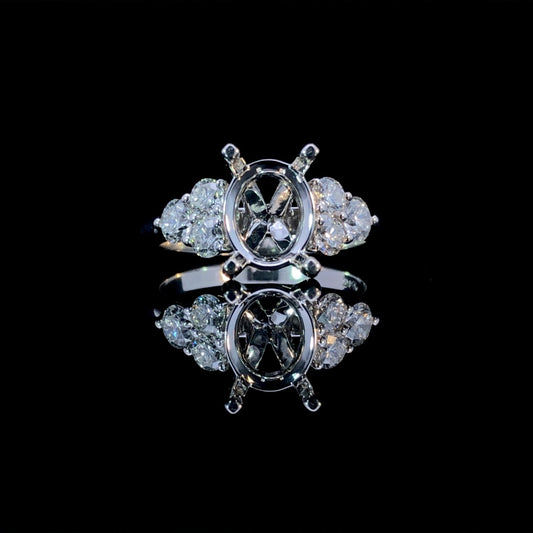 163042 - .71 ctw diamond semi mount