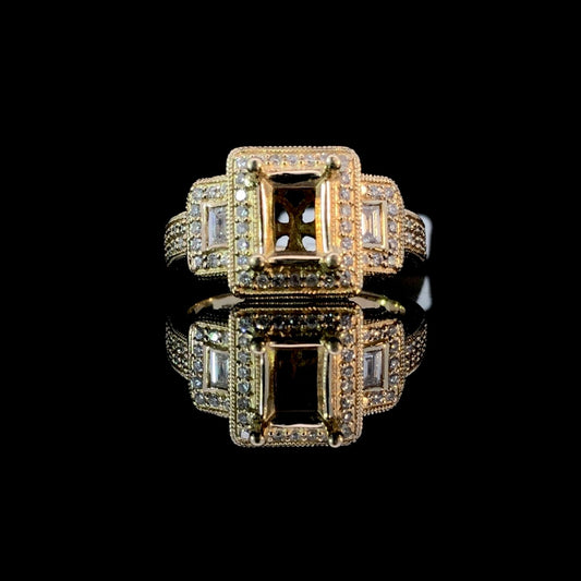 160670 - .50 ctw diamond semi mount