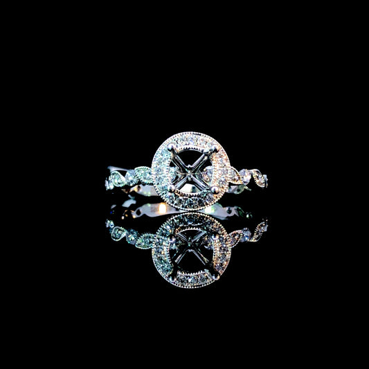 154989 - .52 ctw diamond semi mount