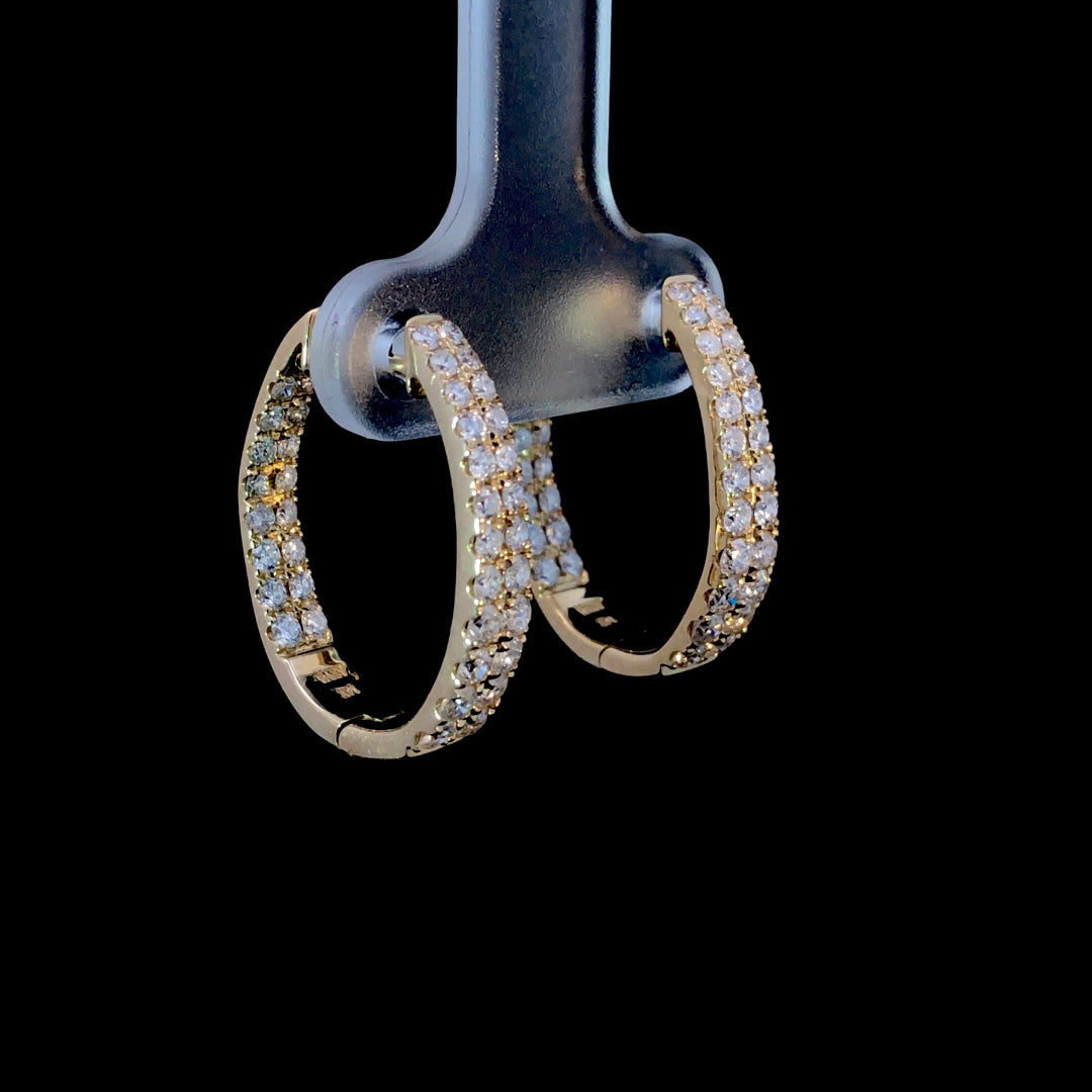 165393 - 1.50 ctw diamond hoops