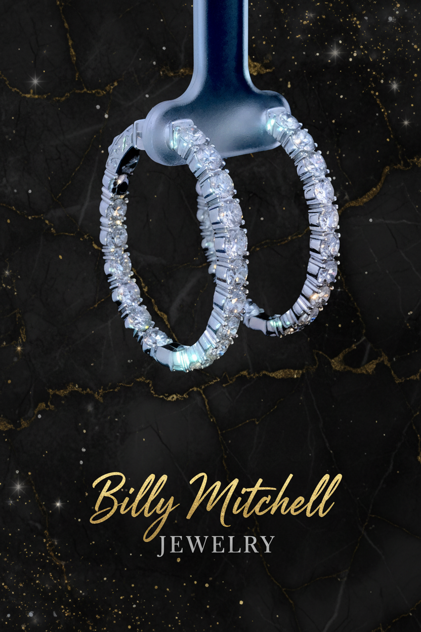 165295 - 5.00 ctw diamond hoops