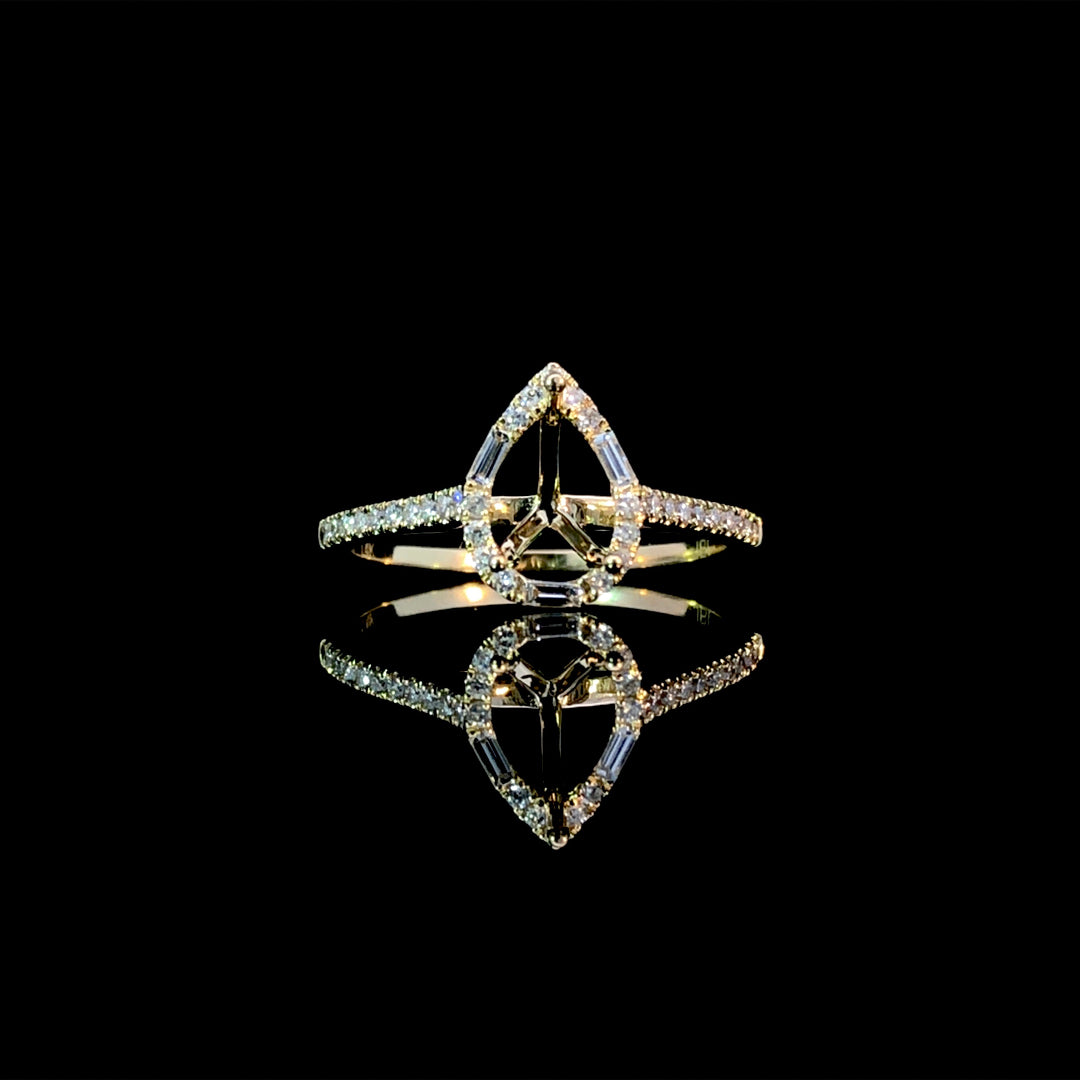 166346 - .24ctw diamond semi mount
