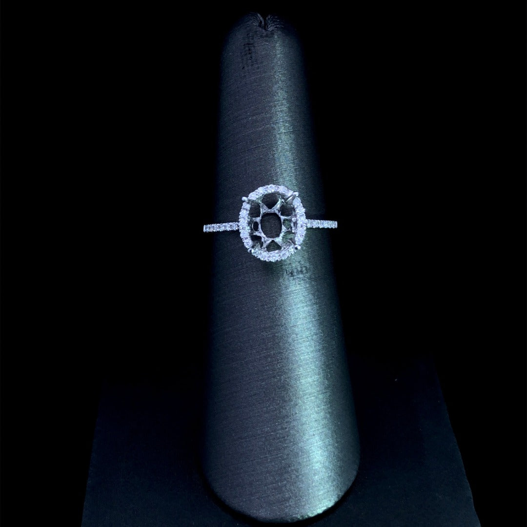 157857 - .15 ctw diamond semi mount