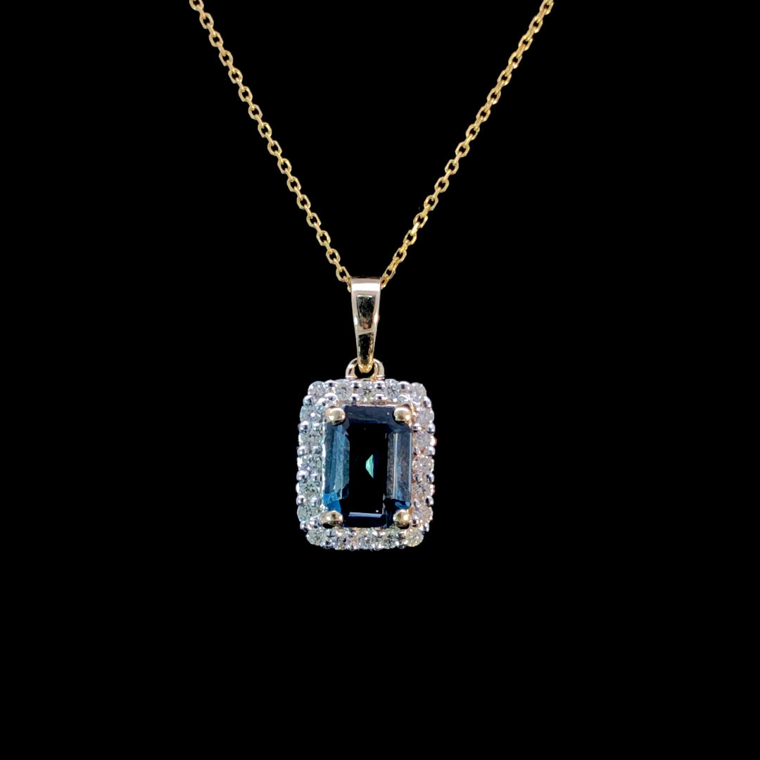 166545 - 1.00ctw topaz pendant
