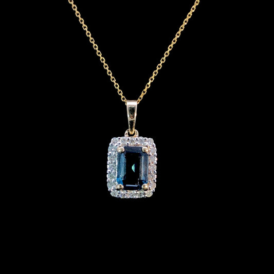 166545 - 1.00ctw topaz pendant