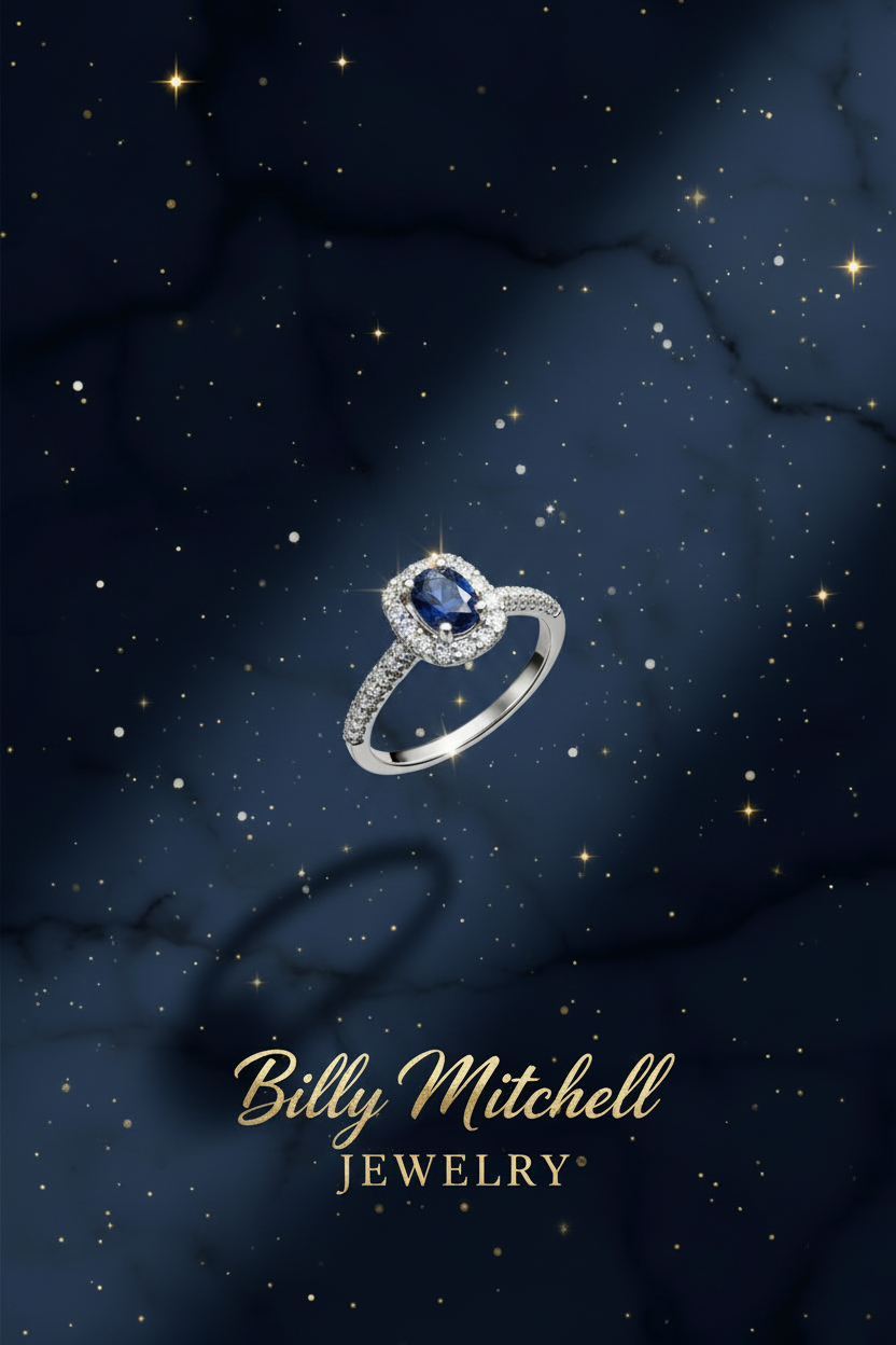 149947 - 1.30 ctw diamond and sapphire ring