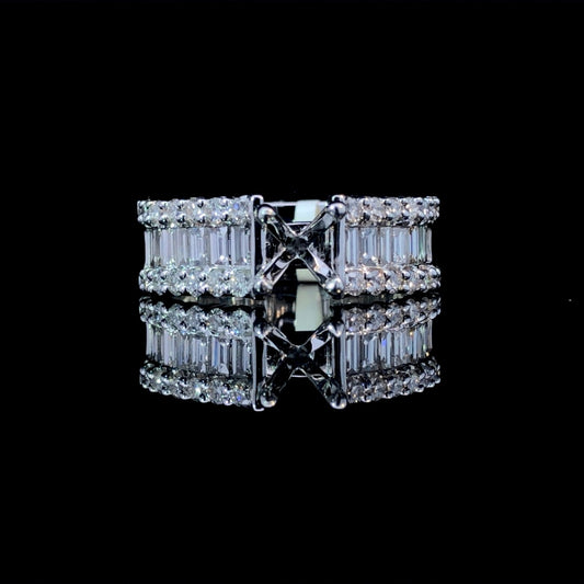 162947 - 1.38 ctw diamond semi mount