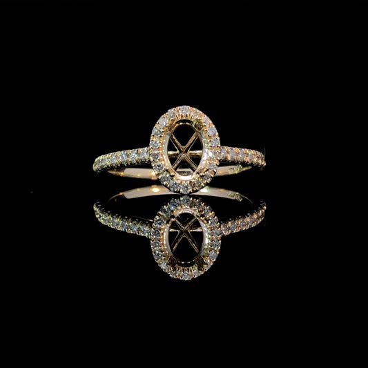 163045 - .36 ctw diamond semi mount