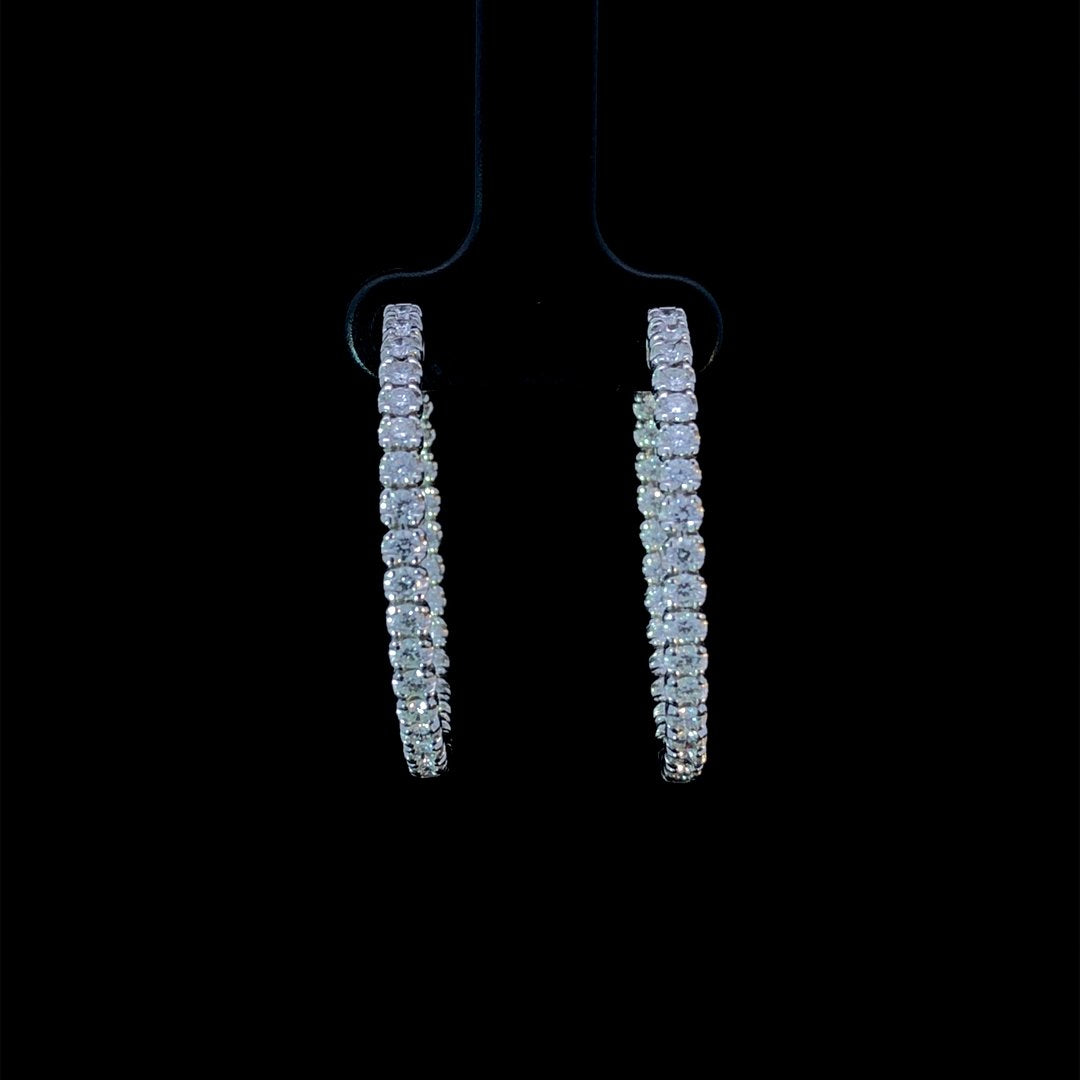 164269 - 2.00 ctw diamond hoops