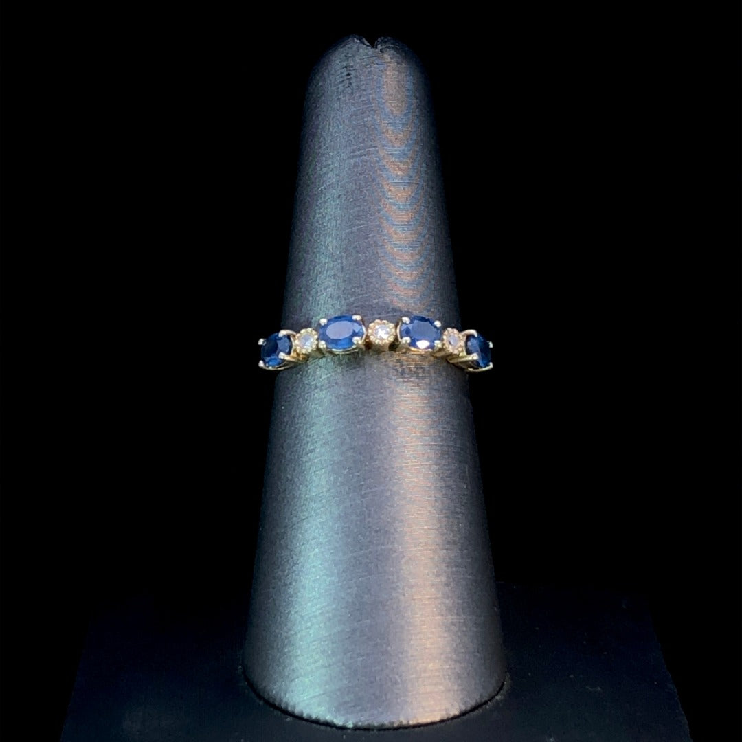 158787 - .05 ctw sapphire and diamond ring