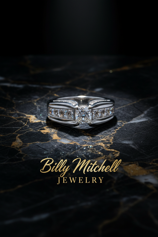 115827 - 1.93 ctw princess cut diamond ring
