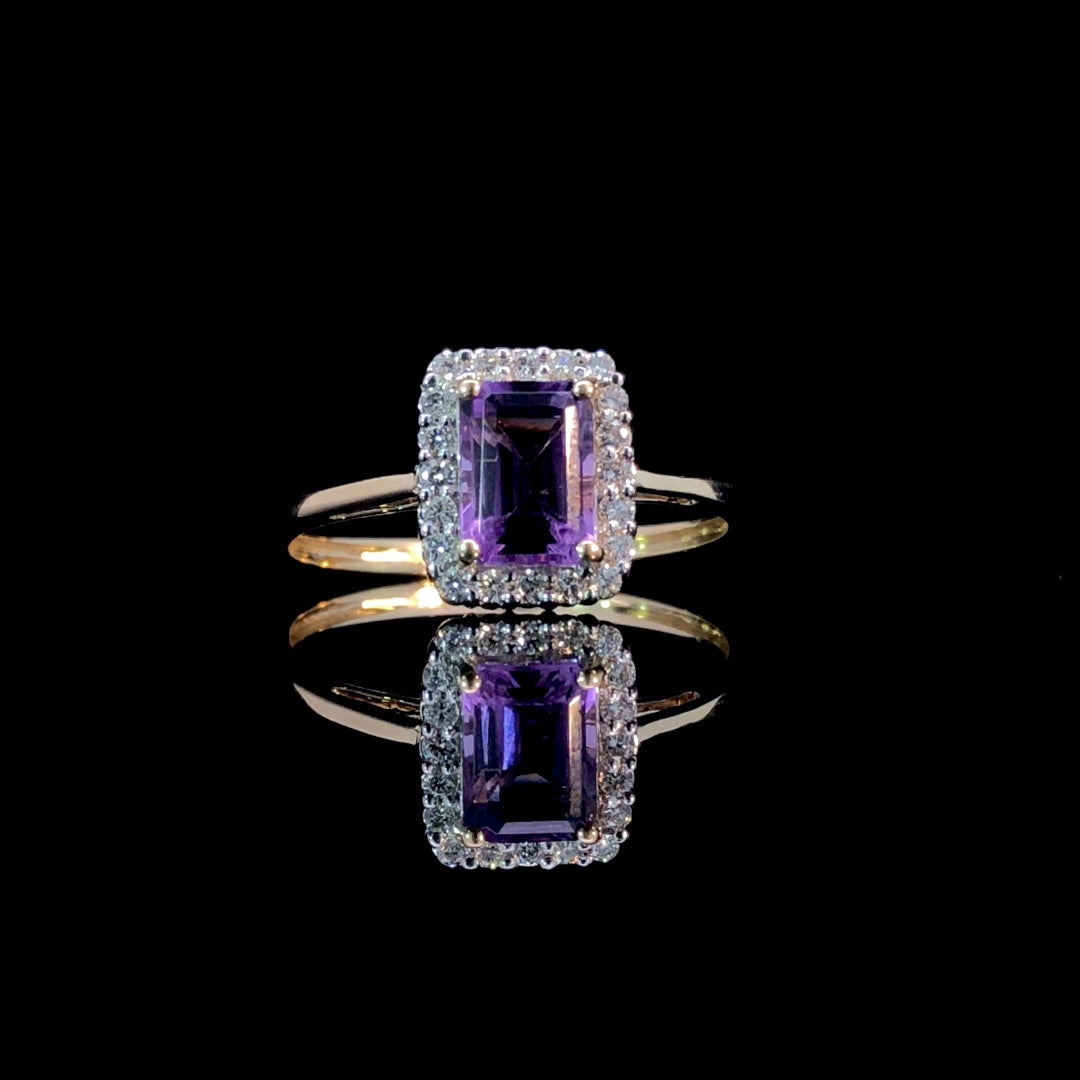 166538 - 1.00ctw amethyst ring