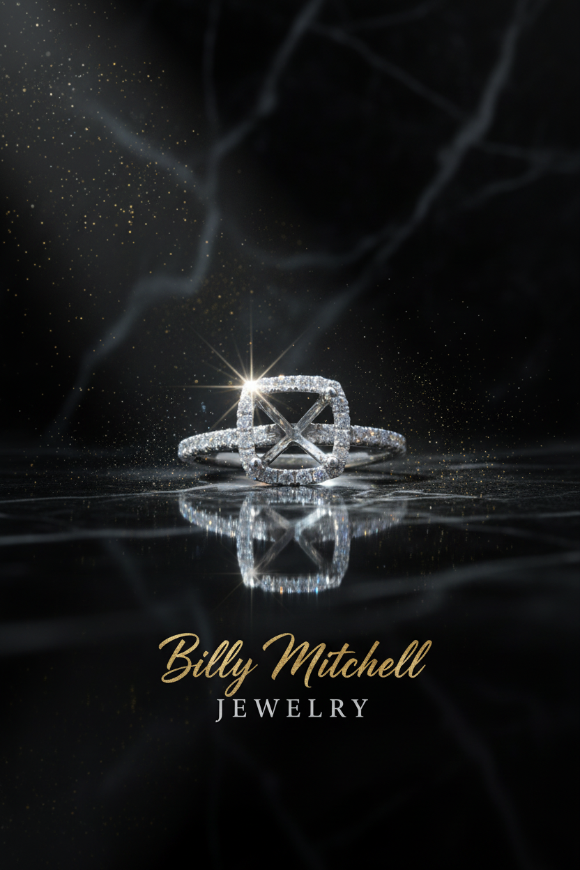 150687 - .30 ctw diamond semi mount