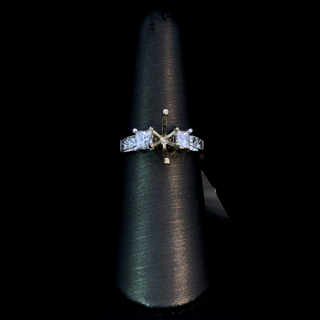 1.00 ctw diamond semi mount