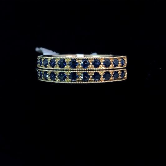 156618 - .35 ctw sapphire band