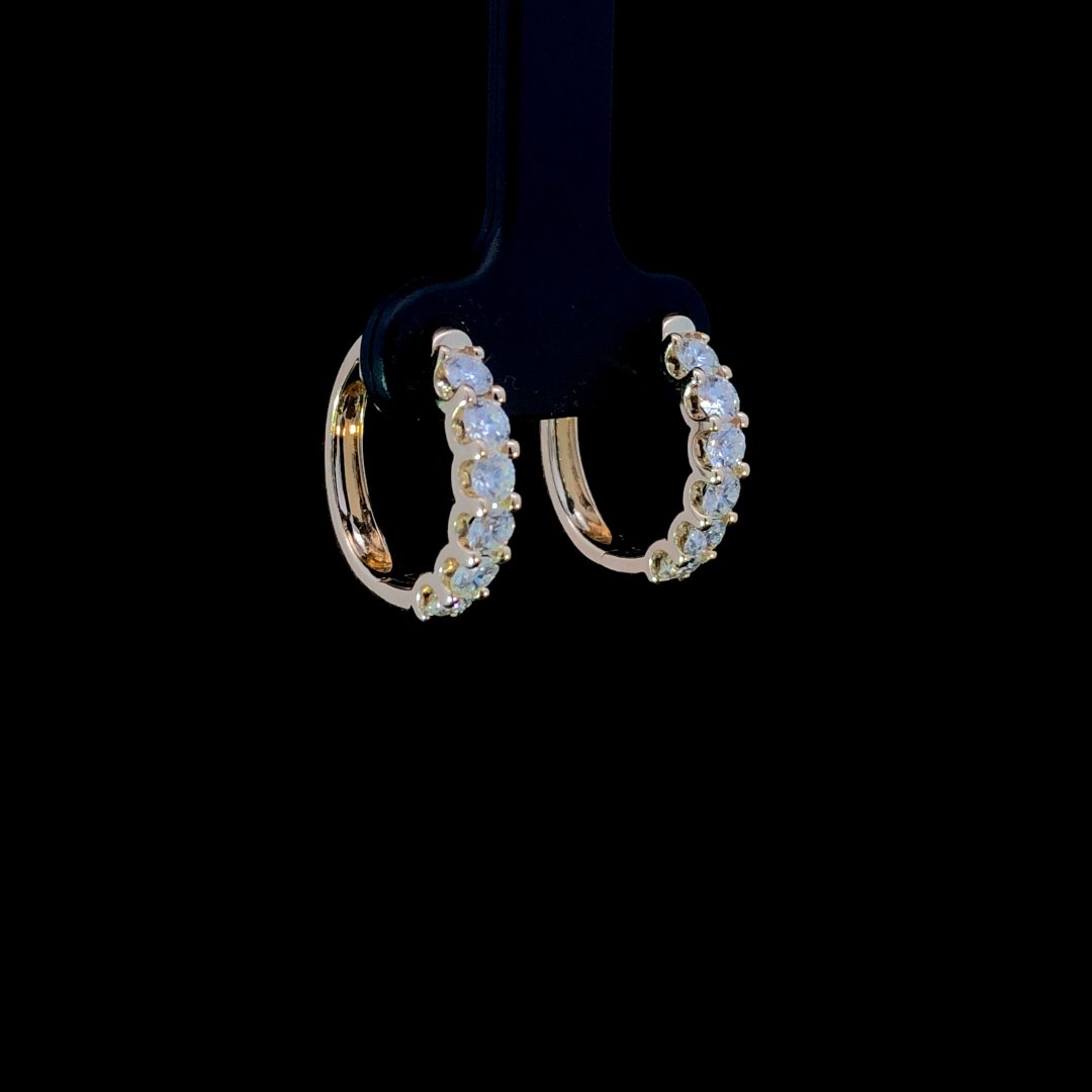 163882 - 1.00 ctw diamond hoops