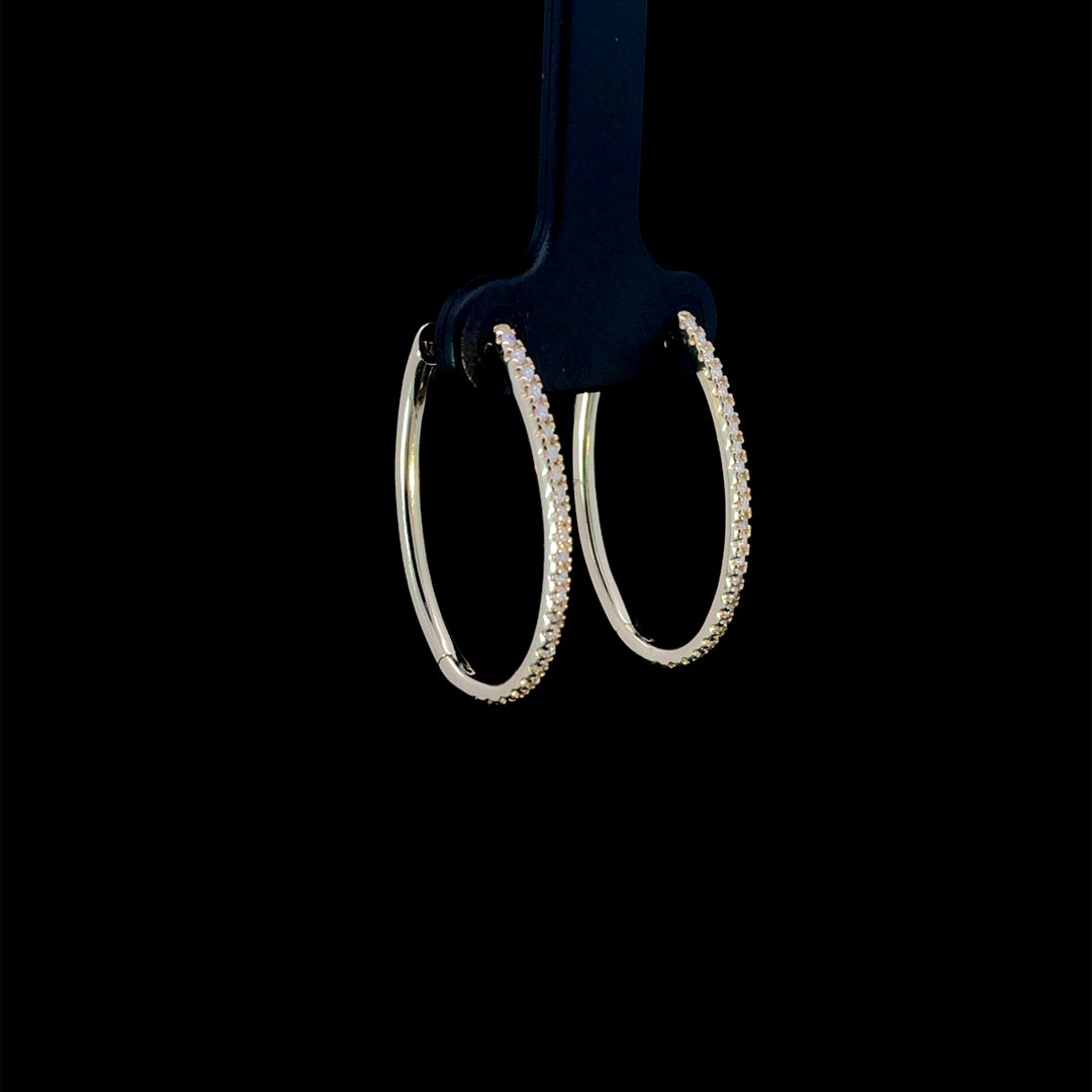 164250 - .30 ctw diamond hoops