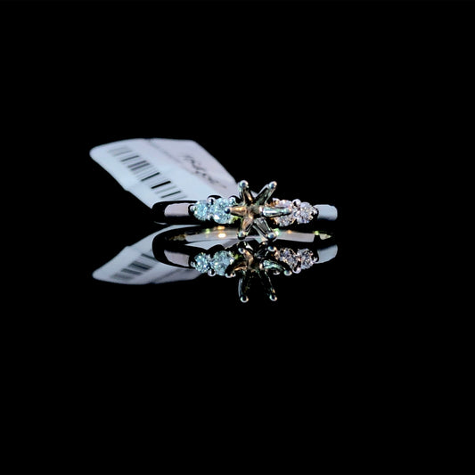 164892 - .16 ctw diamond semi mount
