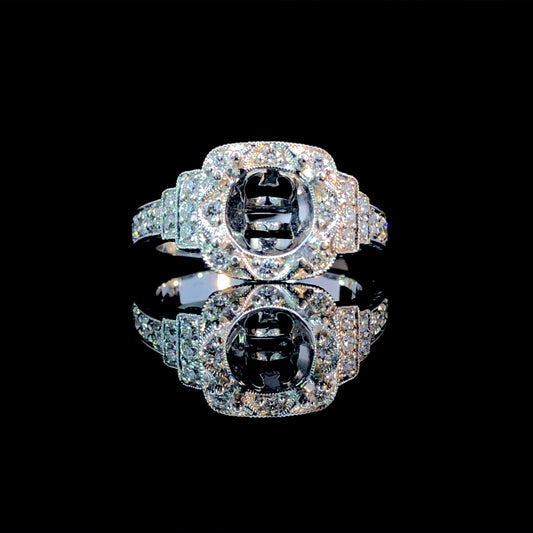 155270 - .70 ctw diamond semi mount