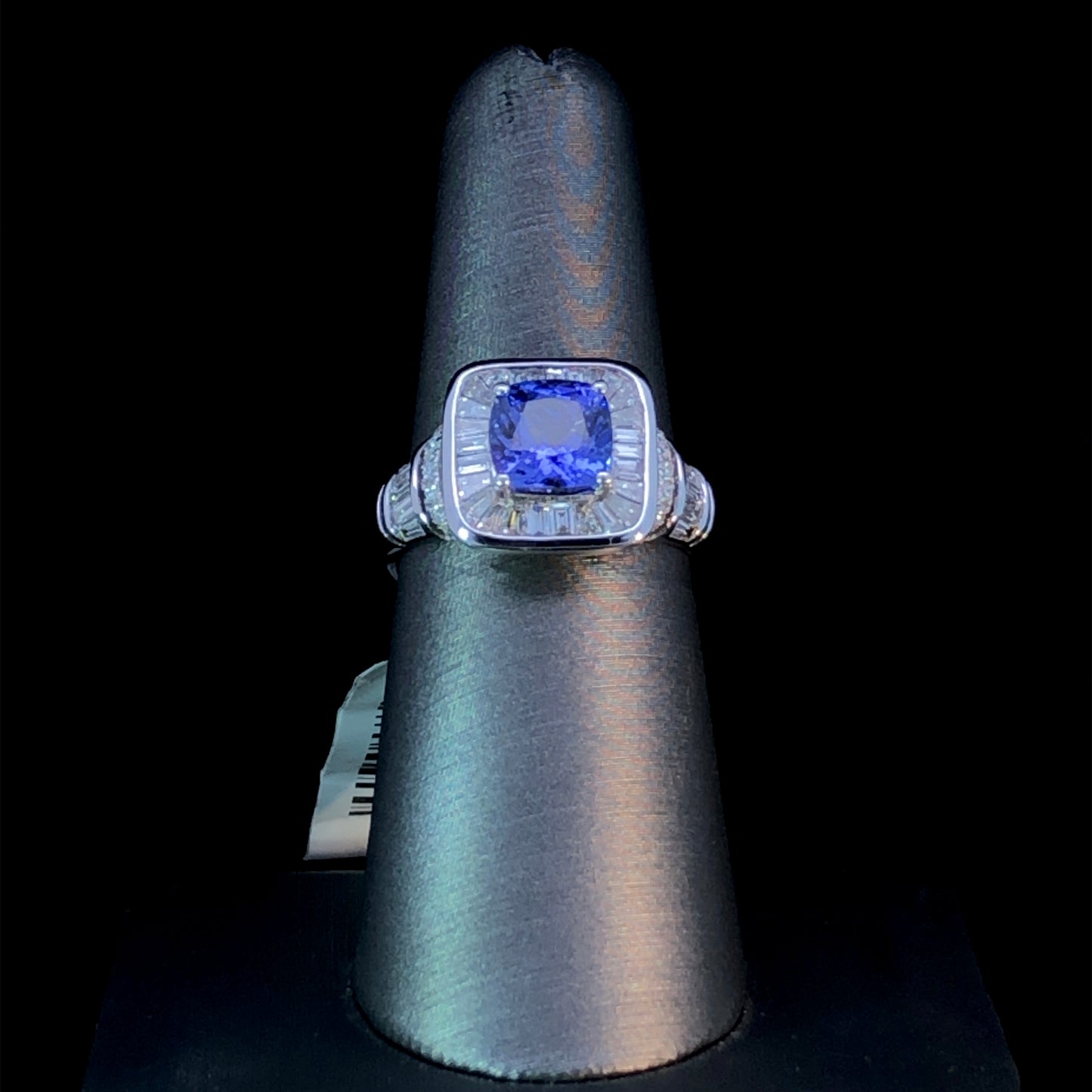 160480 - 1.66 ct Cushion Cut Tanzanite Ring