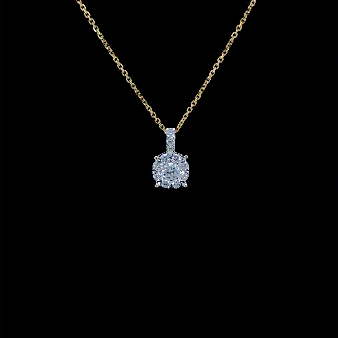 164123 - .55 ctw diamond pendant