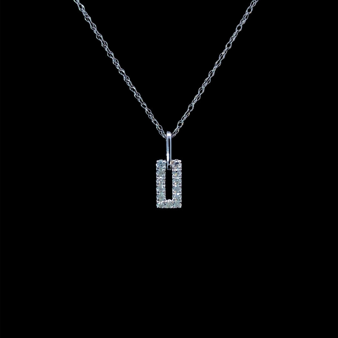 166020 - .12ctw diamond pendant