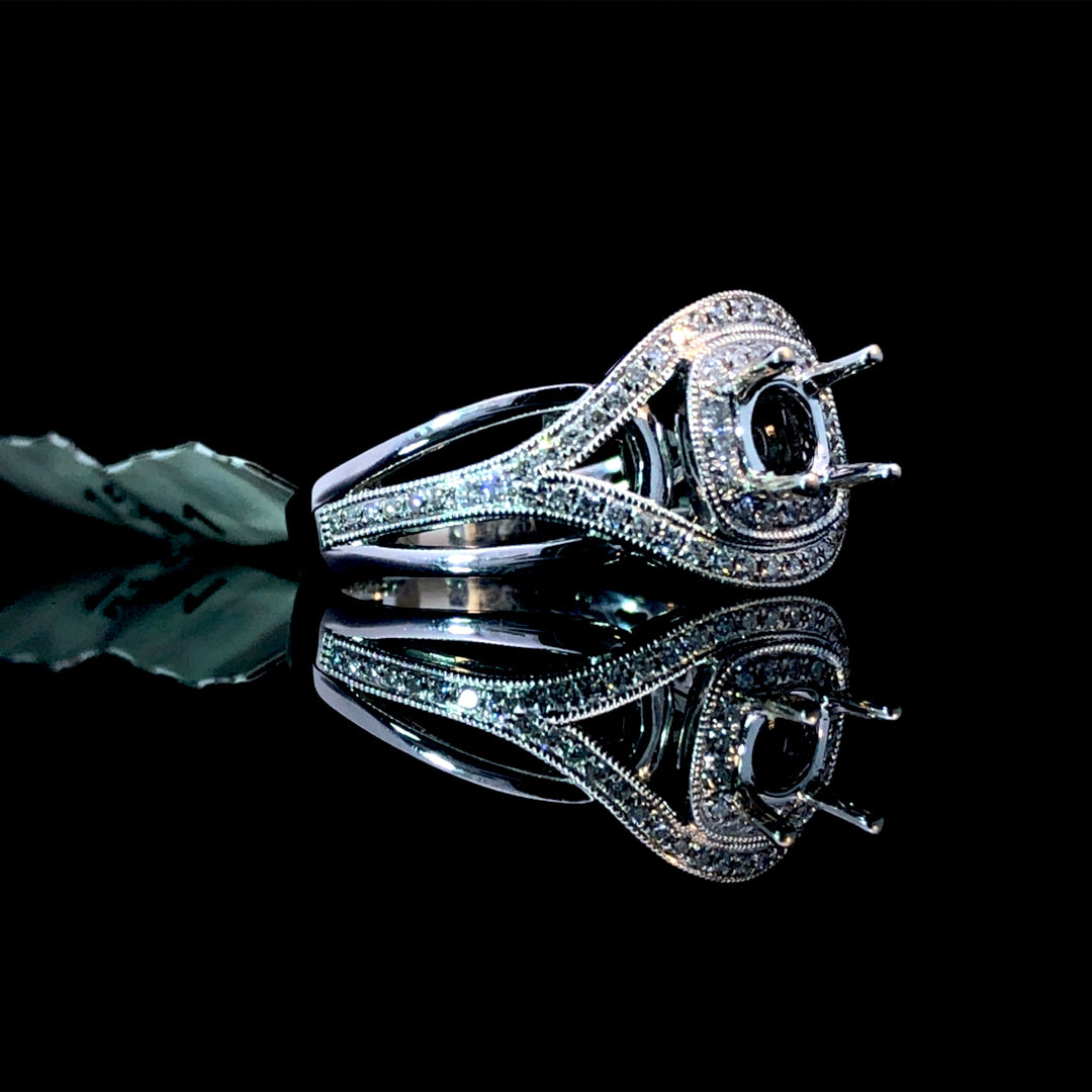156611 - .33 ctw diamond semi mount