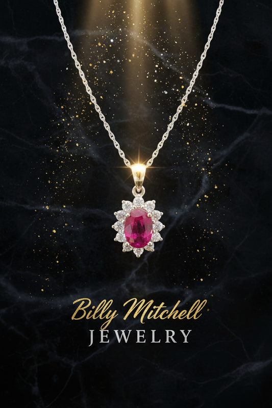 149048 - 1.20 ctw ruby and diamond pendant