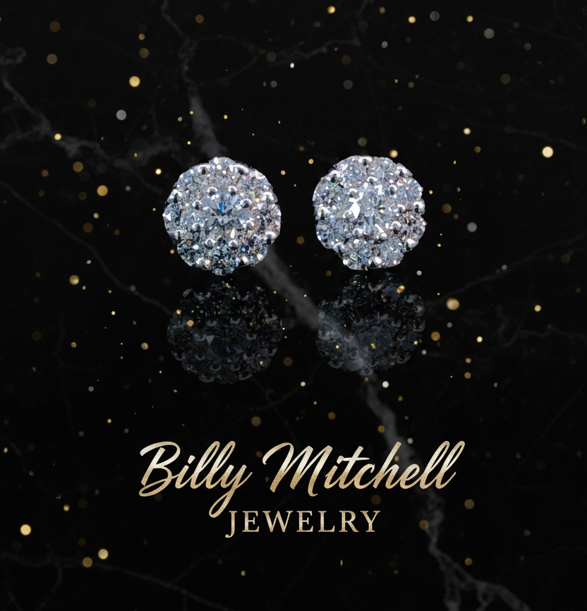 166990 - .76 ctw diamond earrings
