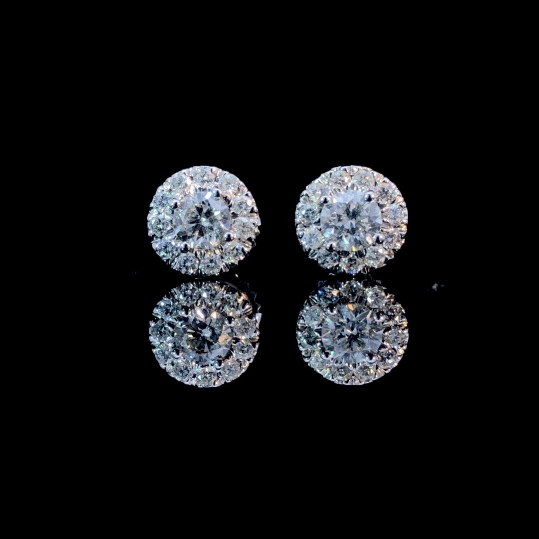 163604 - 1.00 ctw diamond earrings