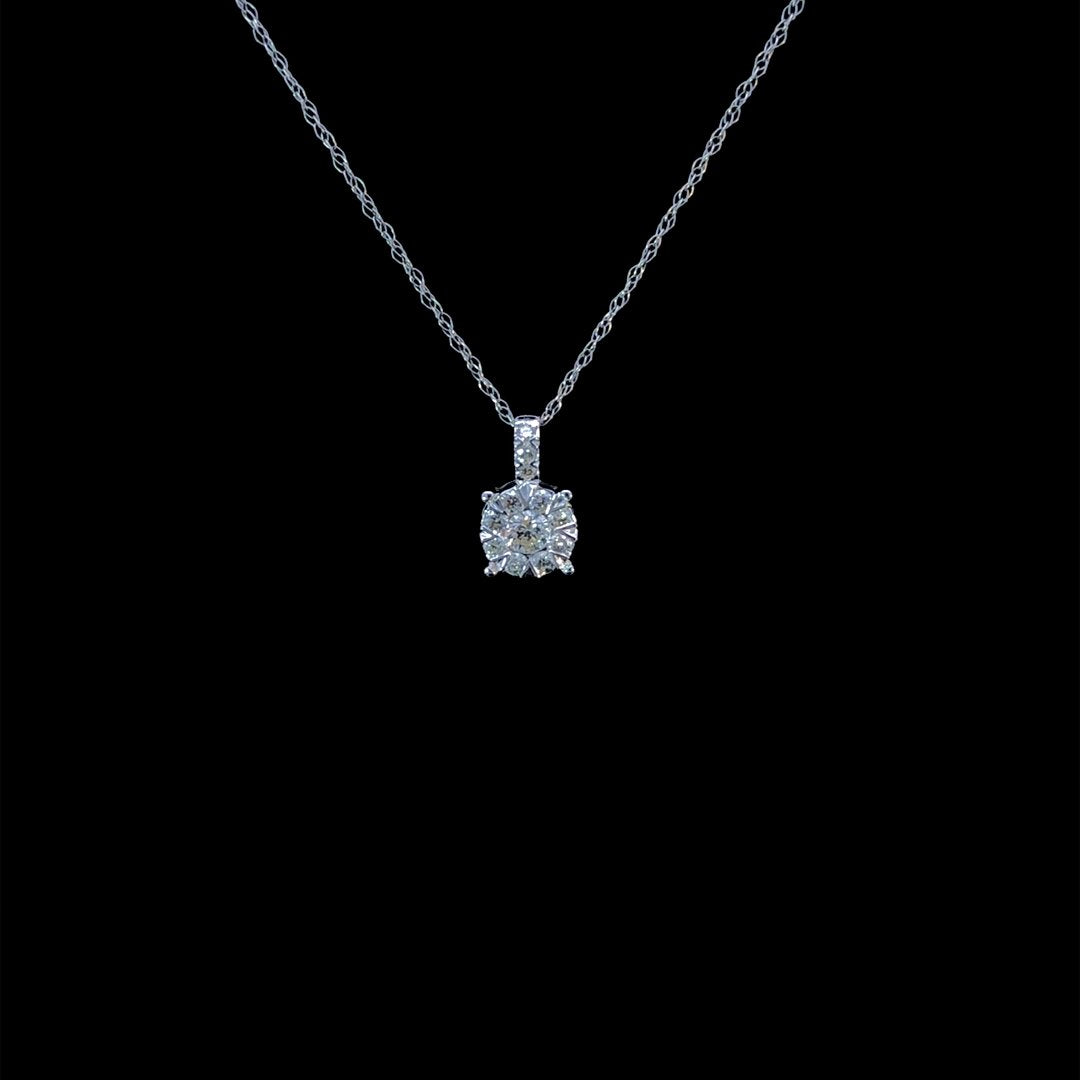 164129 - .28 ctw diamond pendant