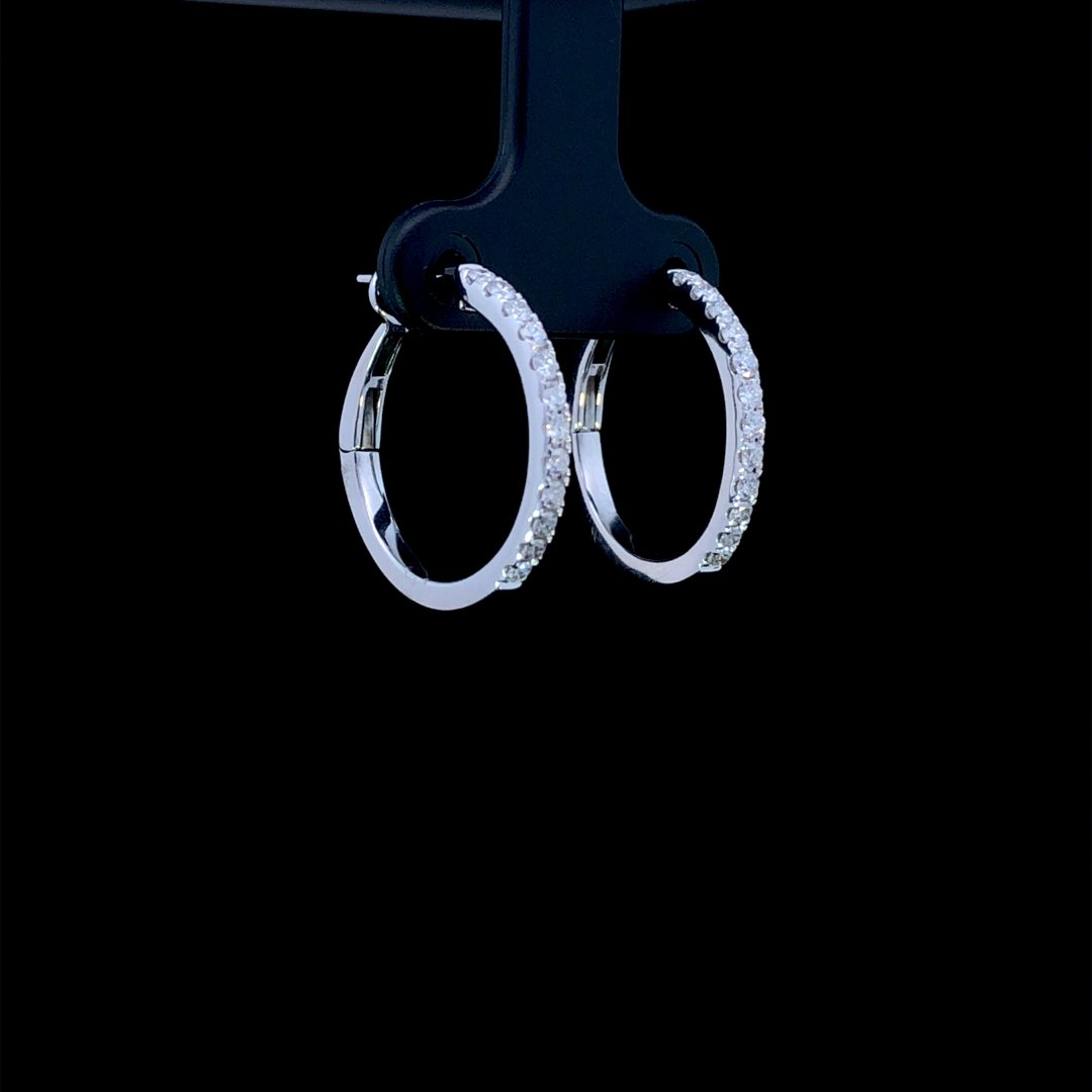 164290 - .50 ctw diamond hoops