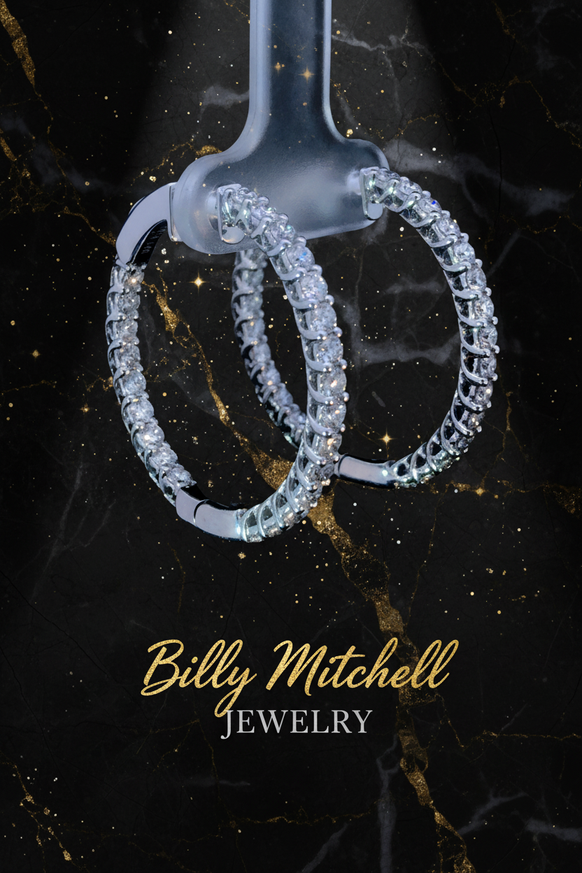 165296 - 2.50 ctw diamond hoops