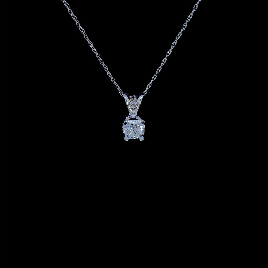 163866 - .75 ct diamond pendant