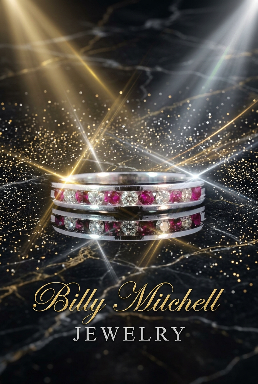 157345 - .10 ctw ruby and diamond band